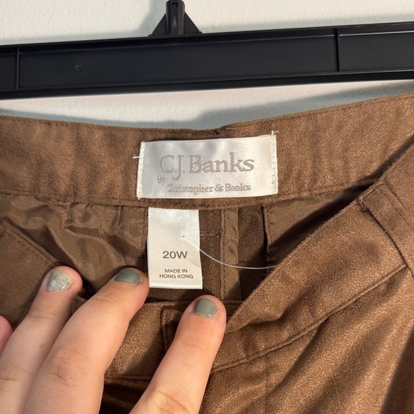 CJ Brown Velvet Pants - Picture 2 of 2